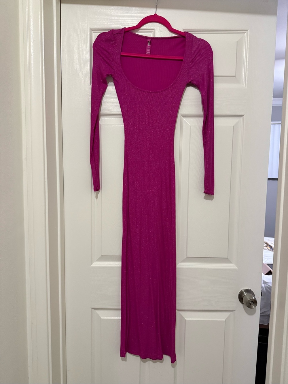 Skims pink maxi dress